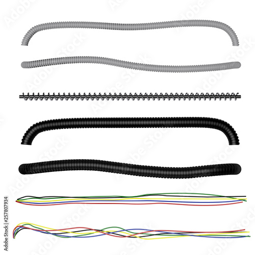 Different cables. Isolated ...