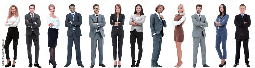 group of successful business people isolated on white group of successful business people isolated on white