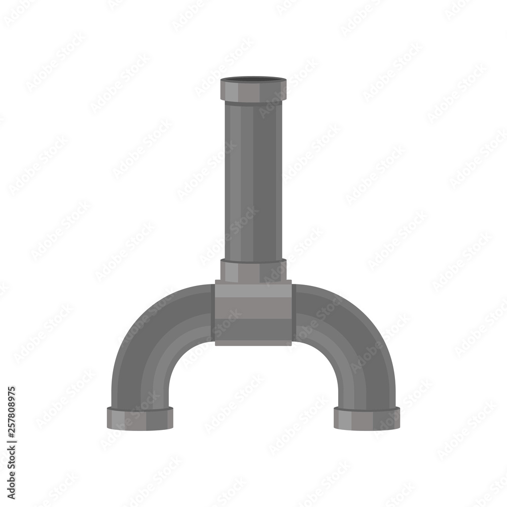 Pipe on a white background. Vector illustration. Pipe on a white background. Vector illustration.