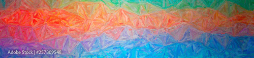 Wallpaper Mural Abstract illustration of blue and orange Colorful Impasto background Torontodigital.ca