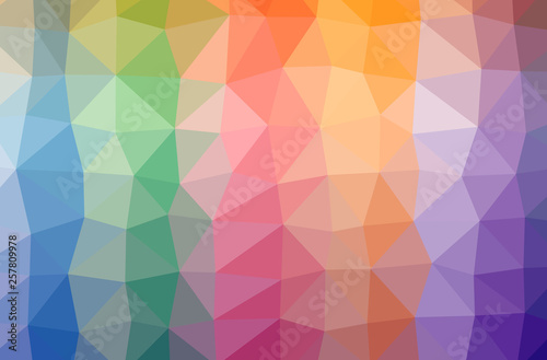 Wallpaper Mural Illustration of abstract Blue, Orange, Pink, Purple, Red, Yellow horizontal low poly background. Beautiful polygon design pattern. Torontodigital.ca