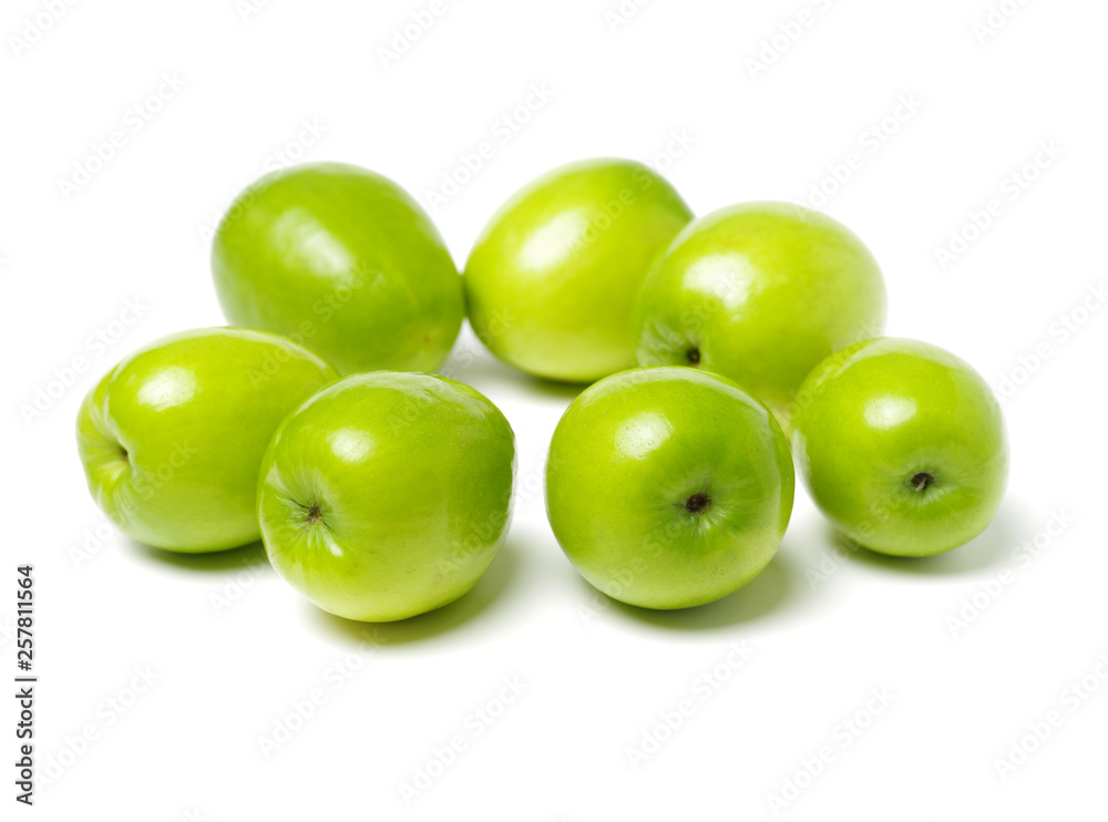 Fresh juicy jujube isolated on white background Fresh juicy jujube isolated on white background