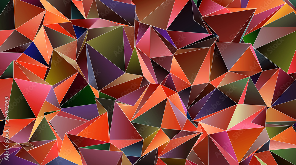 Abstract Low-Poly triangular modern background Abstract Low-Poly triangular modern background