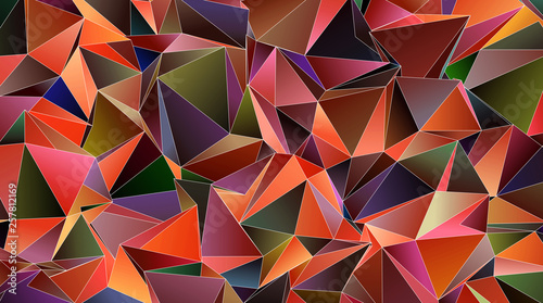 Wallpaper Mural Abstract Low-Poly triangular modern background Torontodigital.ca