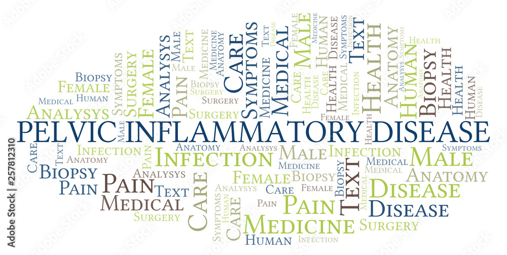 Fototapeta premium Pelvic Inflammatory Disease word cloud.