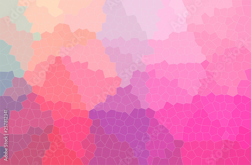 Fototapeta Naklejka Na Ścianę i Meble -  Abstract illustration of pink Small Hexagon background
