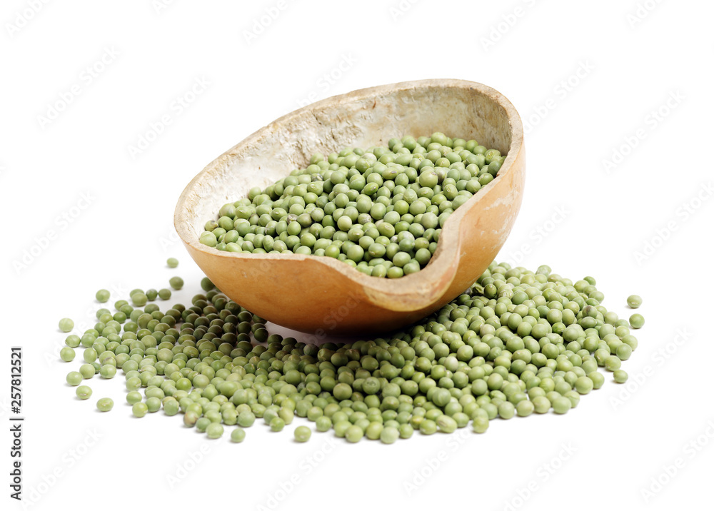 soya beans on white background soya beans on white background