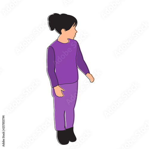without a face, girl