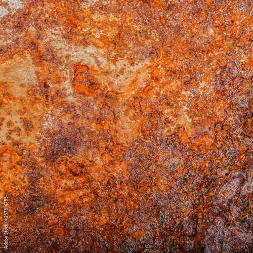 sheet of rusty metal. old oxidized background