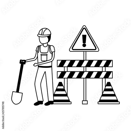 worker construction equipment