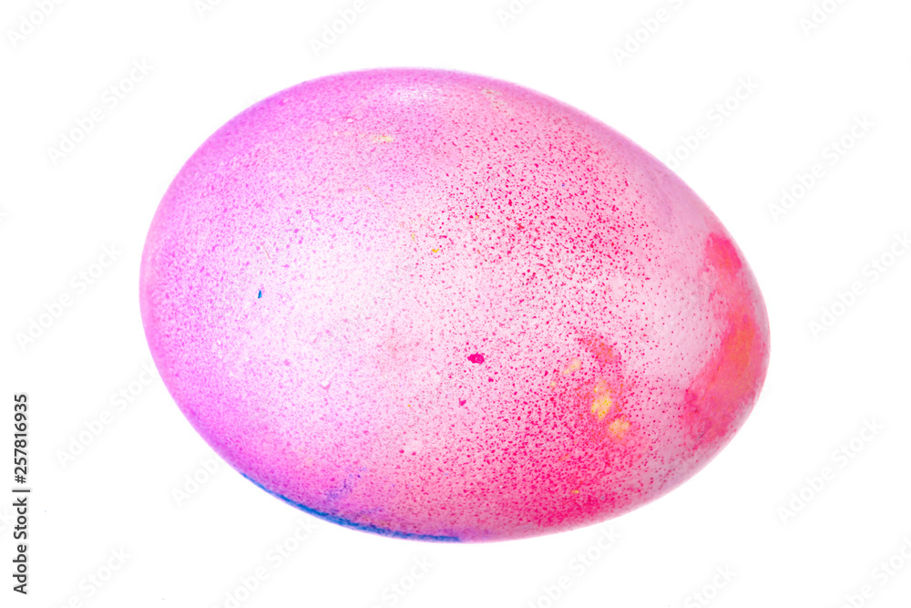Colorful Easter Egg isolated on white Colorful Easter Egg isolated on white