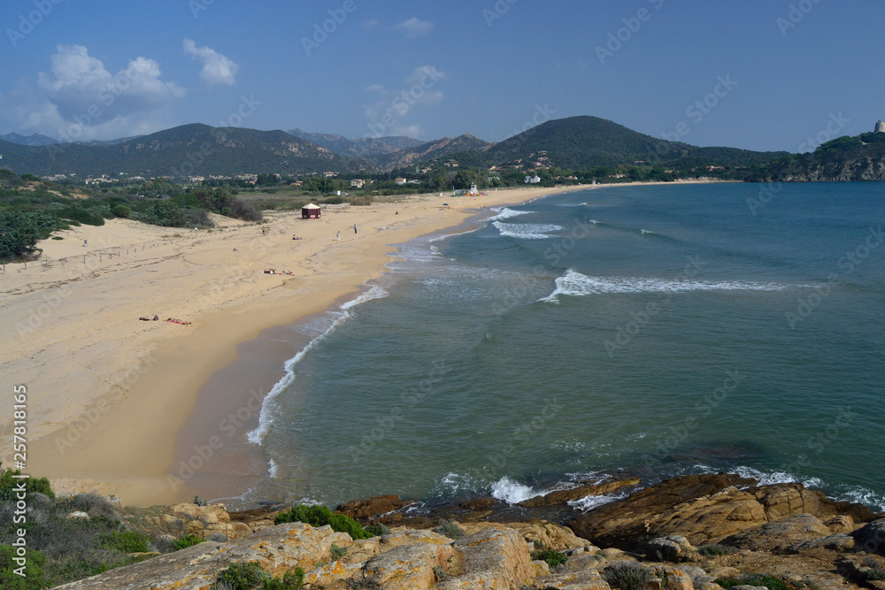 Fototapeta premium Spiaggia di Baia di Chia