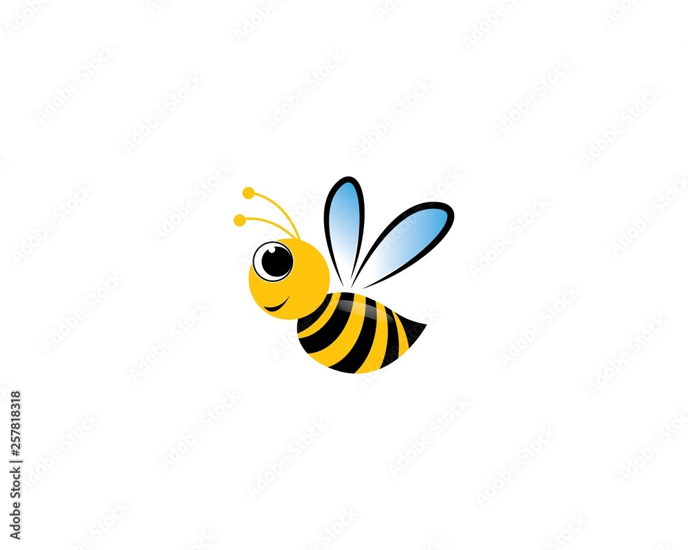 Bee logo vector icon Bee logo vector icon