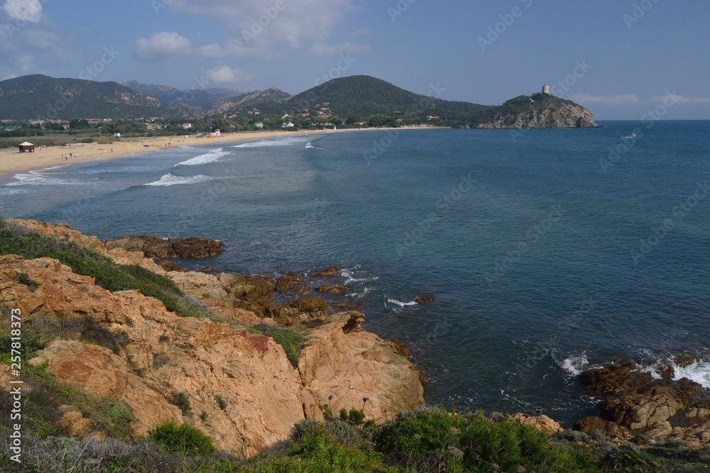 Fototapeta premium Spiaggia di Baia di Chia