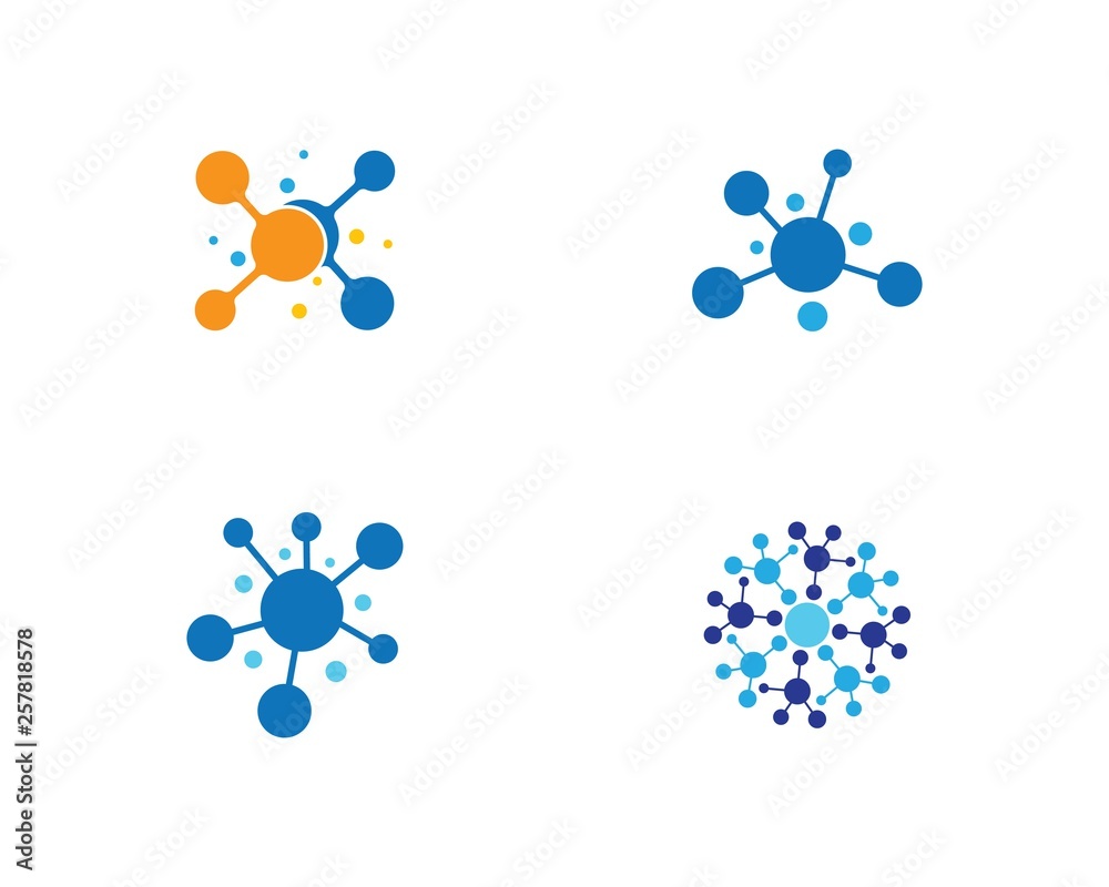 Molecule logo template vector icon Molecule logo template vector icon