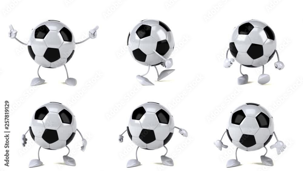 Fun Football clips - 4K 3D Animation Fun Football clips - 4K 3D Animation
