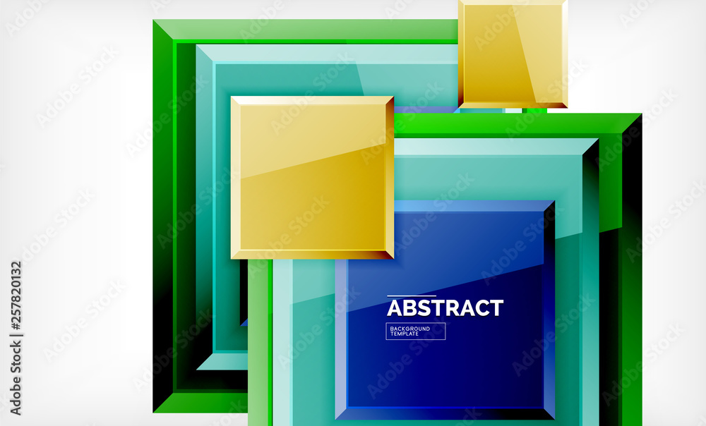 Geometric abstract background, modern square design Geometric abstract background, modern square design