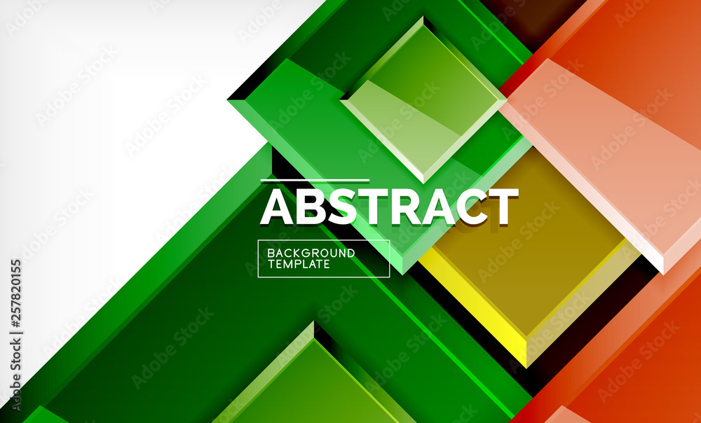 Square geometric background Square geometric background