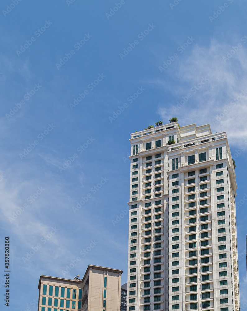 Fototapeta premium Kuala Lumpur, Malaysia. Frame building architecture Downtown skyline
