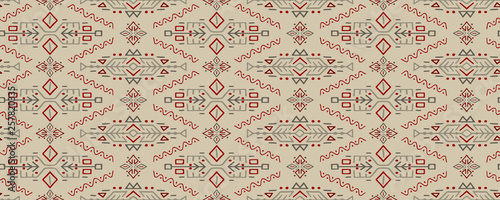 African Ethnic Style Vector Seamless Pattern