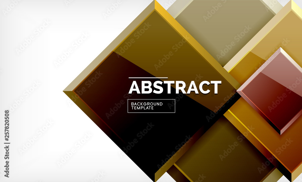 Geometric abstract background, modern square design Geometric abstract background, modern square design
