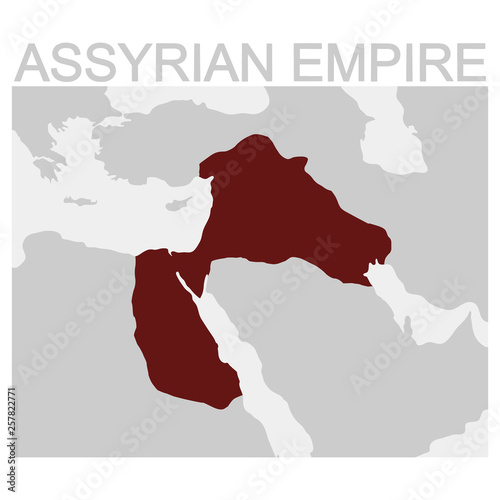 vector map of the Assyrian Empire