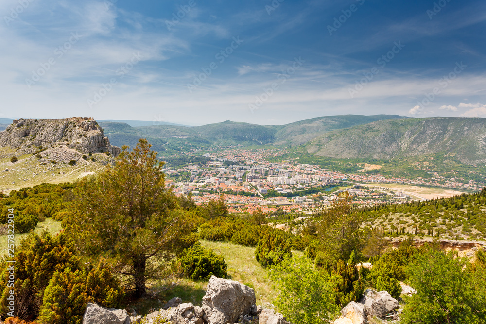 Mostar panoramic view, Bosnia