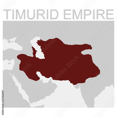 vector map of the Timurid Empire