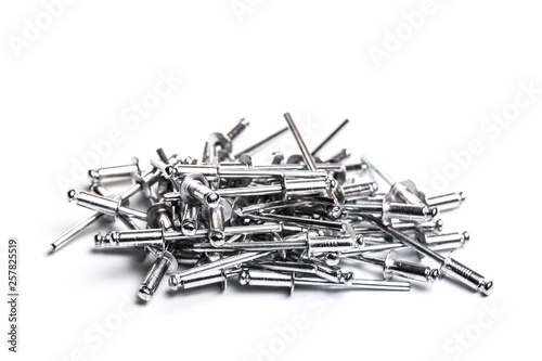 rivet and joint  isolated on white background