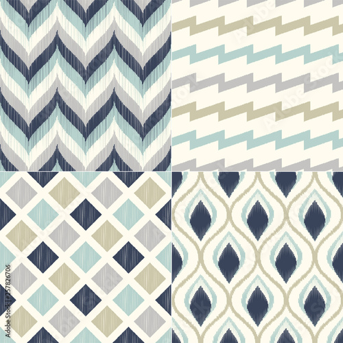 seamless geometric textile background pattern for home interior design - Vector photo