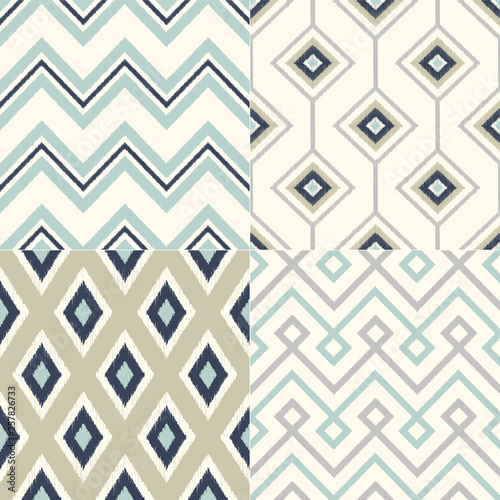 seamless geometric textile background pattern for home interior design - Vector