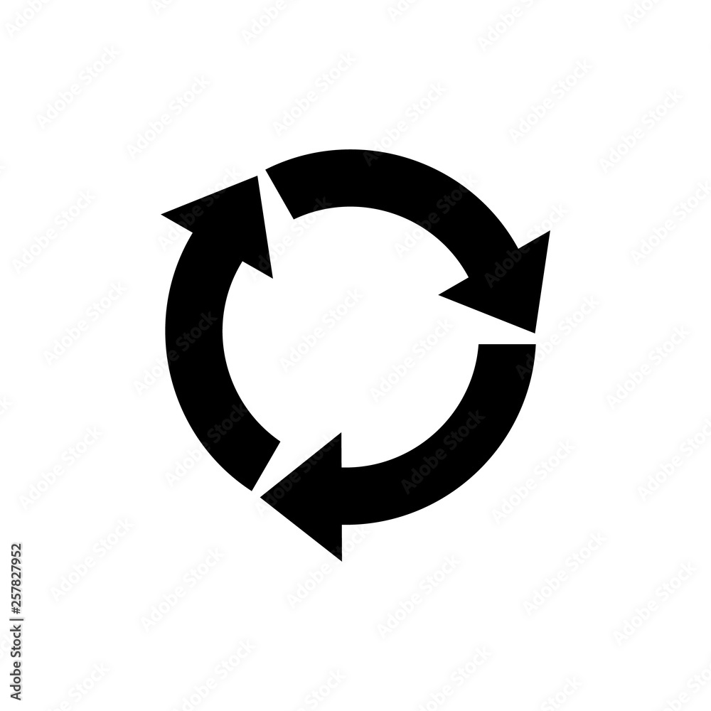 Rotation icon vector. Rotation or reload symbol Rotation icon vector. Rotation or reload symbol