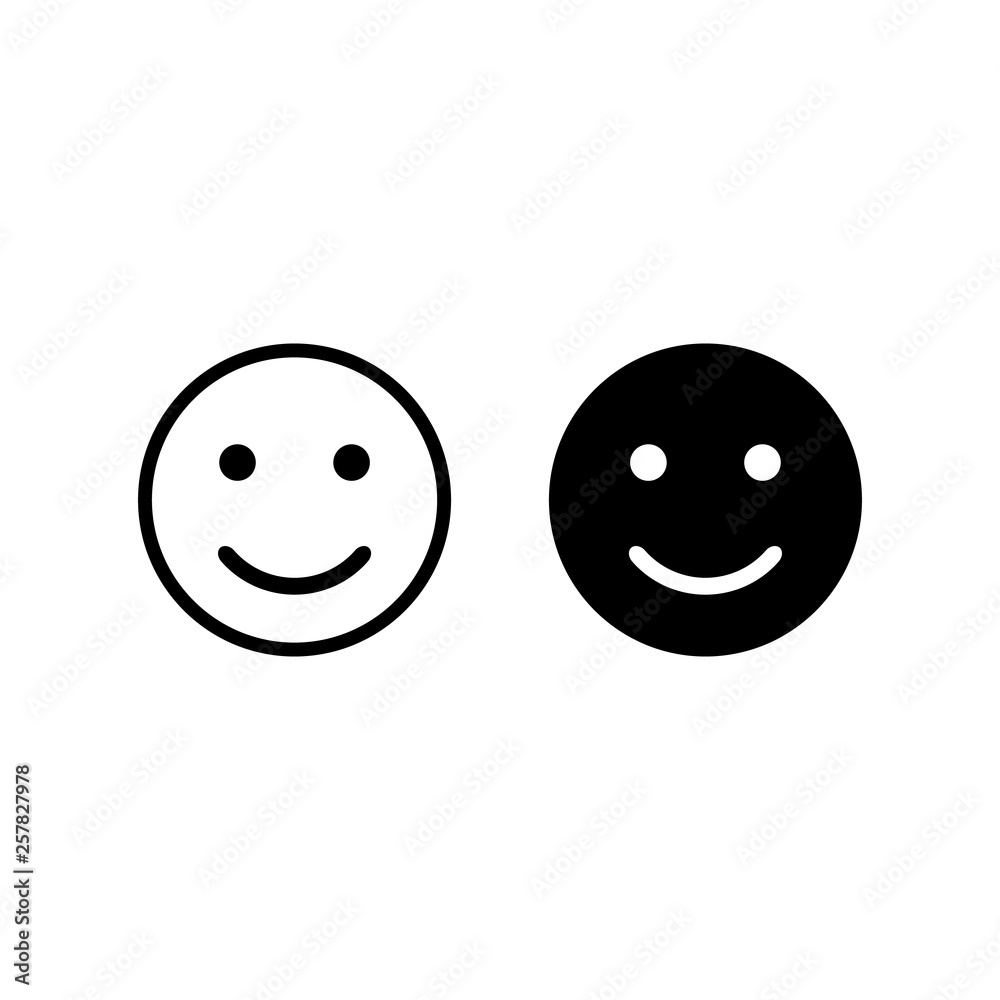 Fototapeta premium Smile icon. Happy face symbol. Smile icon for your web design.