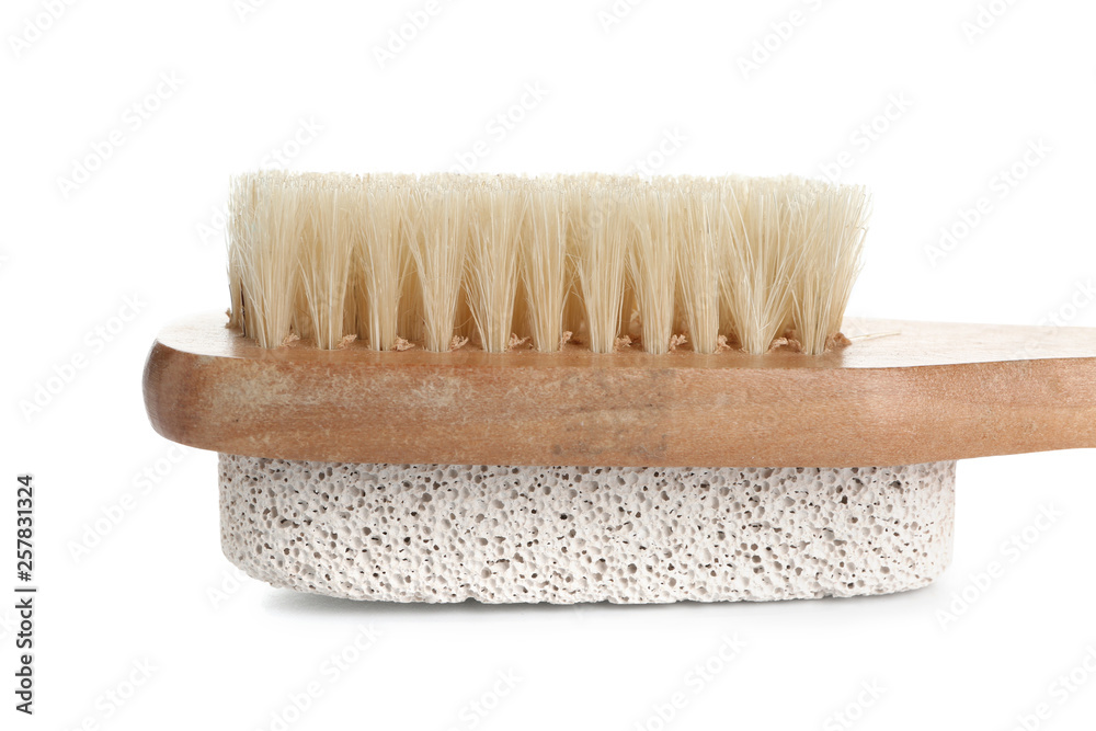 Massage brush on white background Massage brush on white background