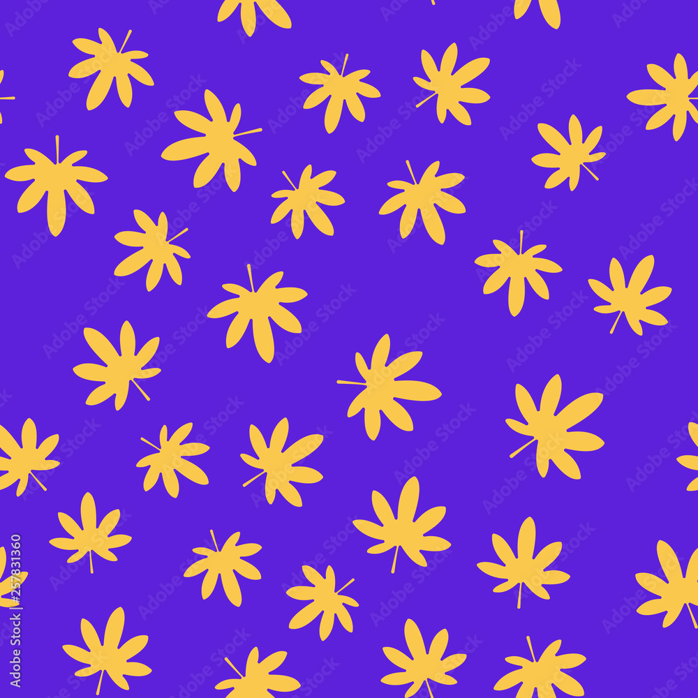 Seamless vector Pattern with different leaves. Floral decoration Seamless vector Pattern with different leaves. Floral decoration