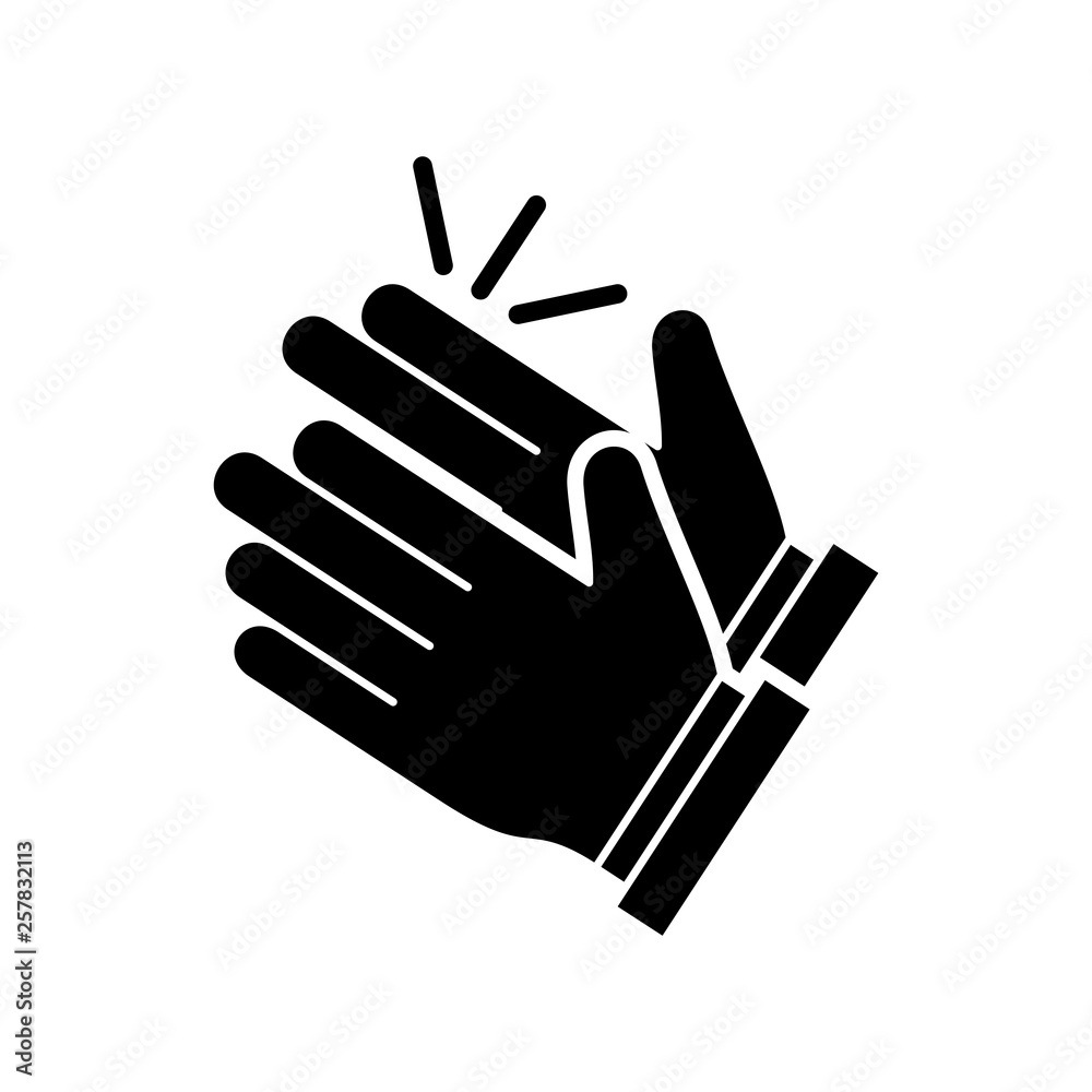 Clapping hand icon