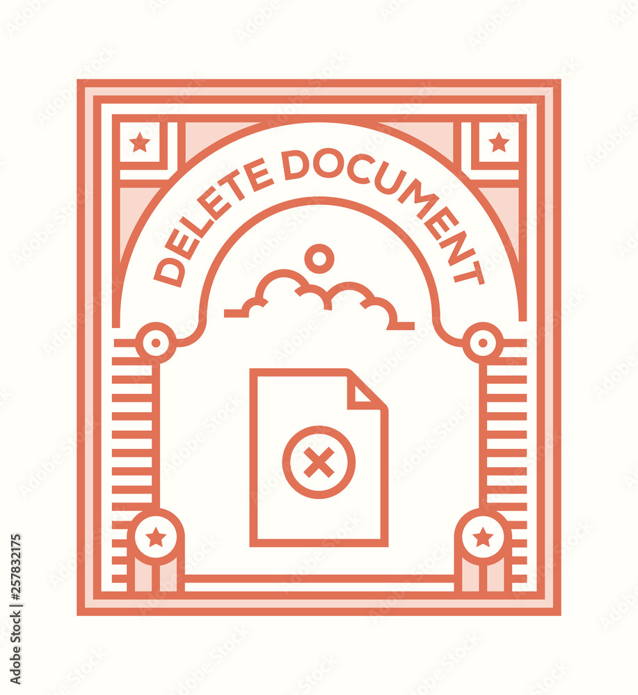 DELETE DOCUMENT ICON CONCEPT DELETE DOCUMENT ICON CONCEPT