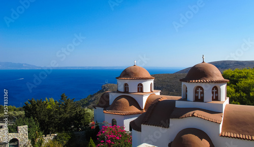 Monastery of Saint Savvas on the Greek island of Kalymnos photo