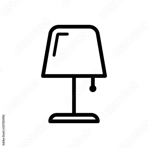 Table lamp icon