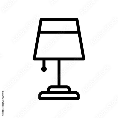 Table lamp icon