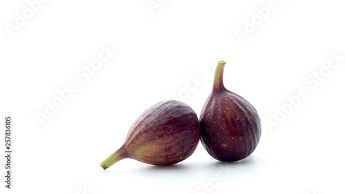 Figs fruits isolated on white background