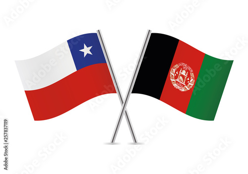 Chile and Afganistan flags. Vector illustration. Free Download Chile and Afganistan flags. Vector illustration. - GFXLoad