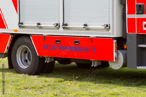 Katastrophenschutz Schriftzug