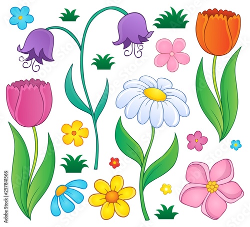 Spring flowers thematic set 4