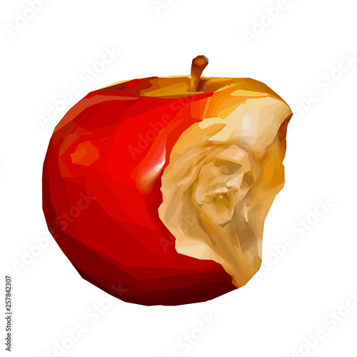 Apple of sin Jesus vector illustration religion