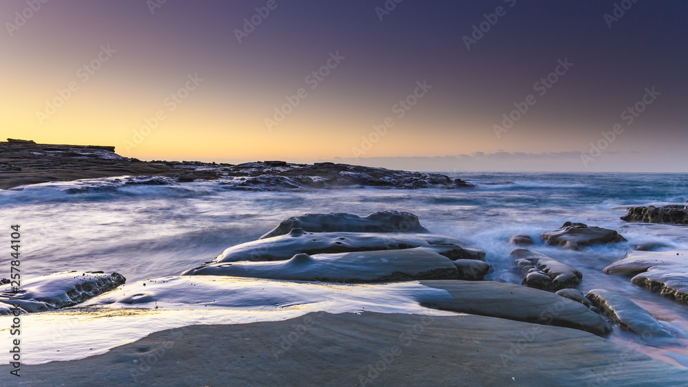Sunrise Seascape and Rock Platform