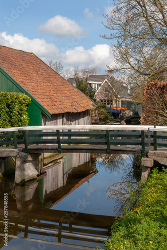 Frisian villages Netherlands. Friesland countrylife. Poppenwier photo