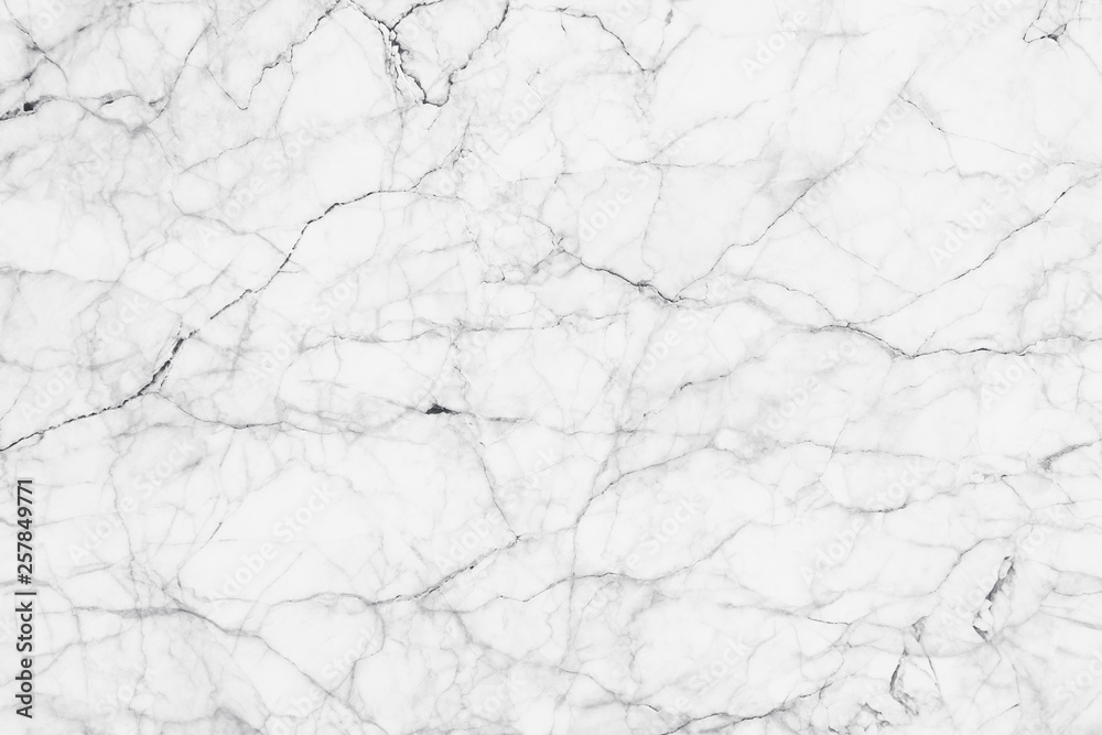 Fototapeta premium Biały marmur tekstura dla tła lub płytki podłogowe projekt dekoracyjny.