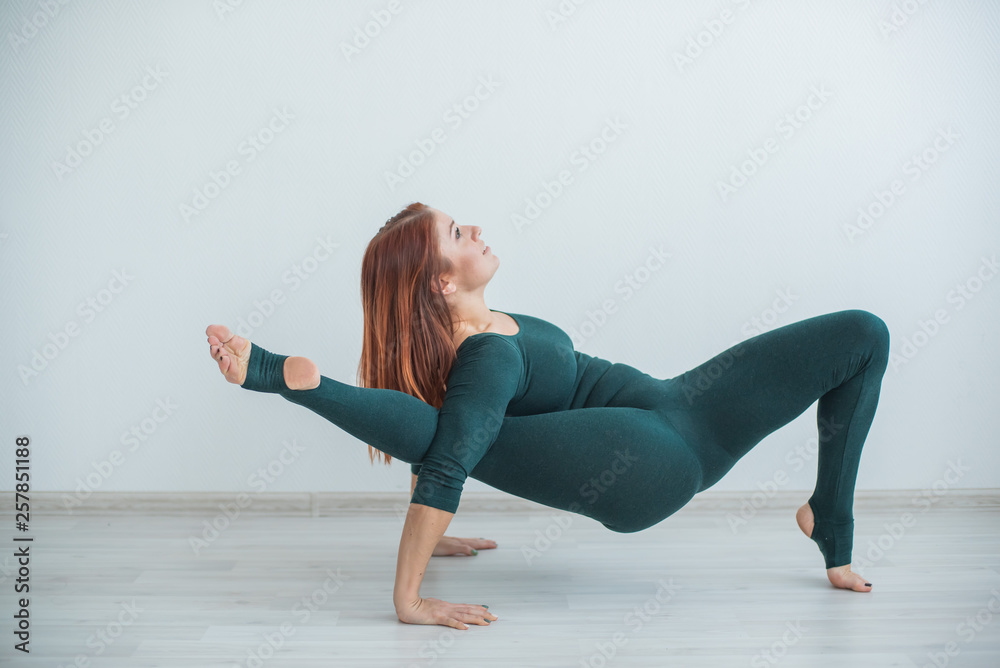 Beautiful Girl Yoga Costume Stock Photo 1393768187