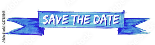 save the date ribbon